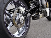 Felgenrandaufkleber 7mm Schwarz GP Style