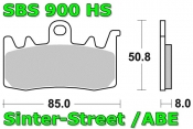 SBS 900HS Streetexcel Sintermetall Bremsbelag (front)