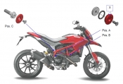 CNC-Racing Rahmenstopfen (6 Stck) Ducati Hypermotard 821