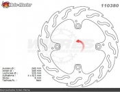 MOTOMASTER FLAME Bremsscheibe hinten - Ducati 1200