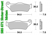 SBS 671LS Streetexcel Sintermetall Bremsbelag (hinten)