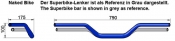 LSL Naket-Bike-Lenker Aluminium Typ X02 Fat-Bar