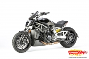ILMBERGER-Carbon  Abdeckung unterm Rahmen links glanz - Ducati X