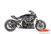 ILMBERGER-Carbon Schalldmpfer Abdeckung glanz - Ducati XDiavel