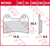 TRW-Lucas Bremsbelag (MCB683SRT) Sinter-Road-Track (vorne)