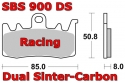 SBS 900DS Racing Dual Sinter Bremsbelag (front)