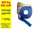 Ratschen-Spanngurt 25mm blau - 5m lang - 800 kg